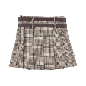 Minigonna Tartan Pied De Poule