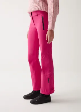 Softshell ski pants with zip at the hem
